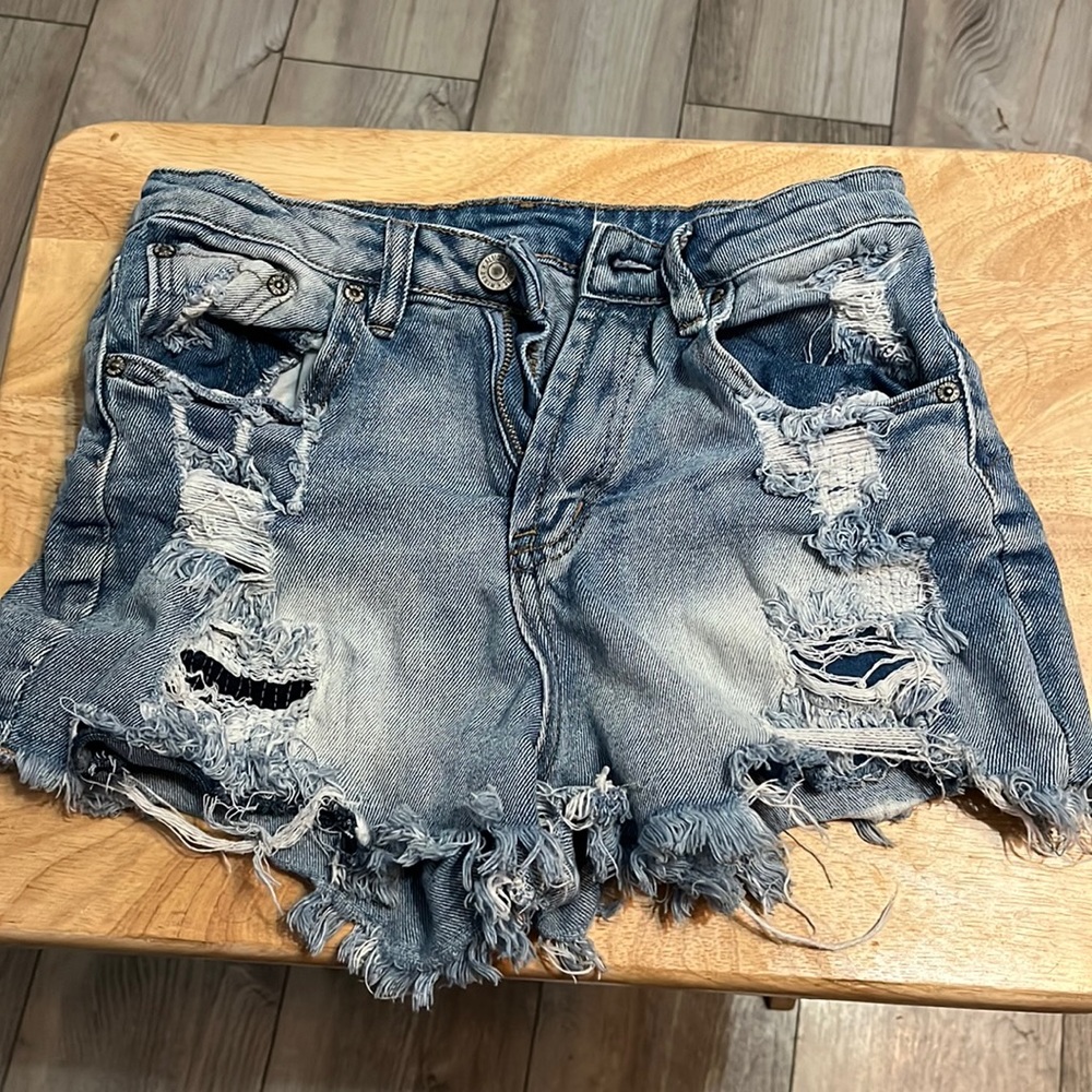 Denim Almost Famous ripped shorts